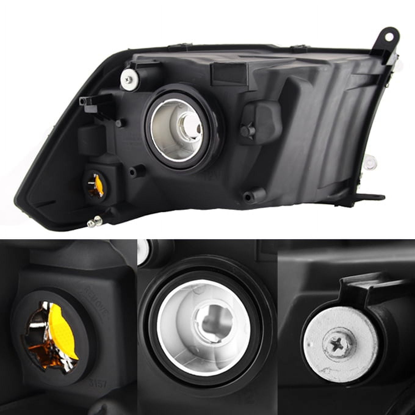AKKON - For 2009-2018 Ram 1500 2010-2018 Ram 2500 3500 Pickup Truck Headlights Front Lamps Direct Replacement Left+Right