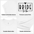 thumbnail image 5 of Bride to be T Shirt Bachelorette Party Gift Women White Graphic Tee, 5 of 6