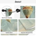 thumbnail image 5 of Retro Hot Air Balloon Tier Curtains, Modern Flying Balloon Light Filtering Kitchen Curtains, 2Pcs Rod Pocket Half Window Treatments Panels for Sink Cafe Cabinet Camper 27.5x36 Inches, 5 of 9