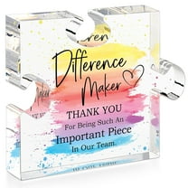 Difference Maker Gifts Appreciation Gifts for Leader Boss Employee Coworker Teacher Staff Mentor Coach Manager Appreciation Thank You Gifts Coworker Gifts Office Gifts Retirement Gifts Acrylic Puzzle