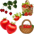 thumbnail image 2 of Three Ratels C0510 Hermosa fresa hermosa fruta PVC cocina pared pegatina decoración muebles baño calcomanías, 2 of 5
