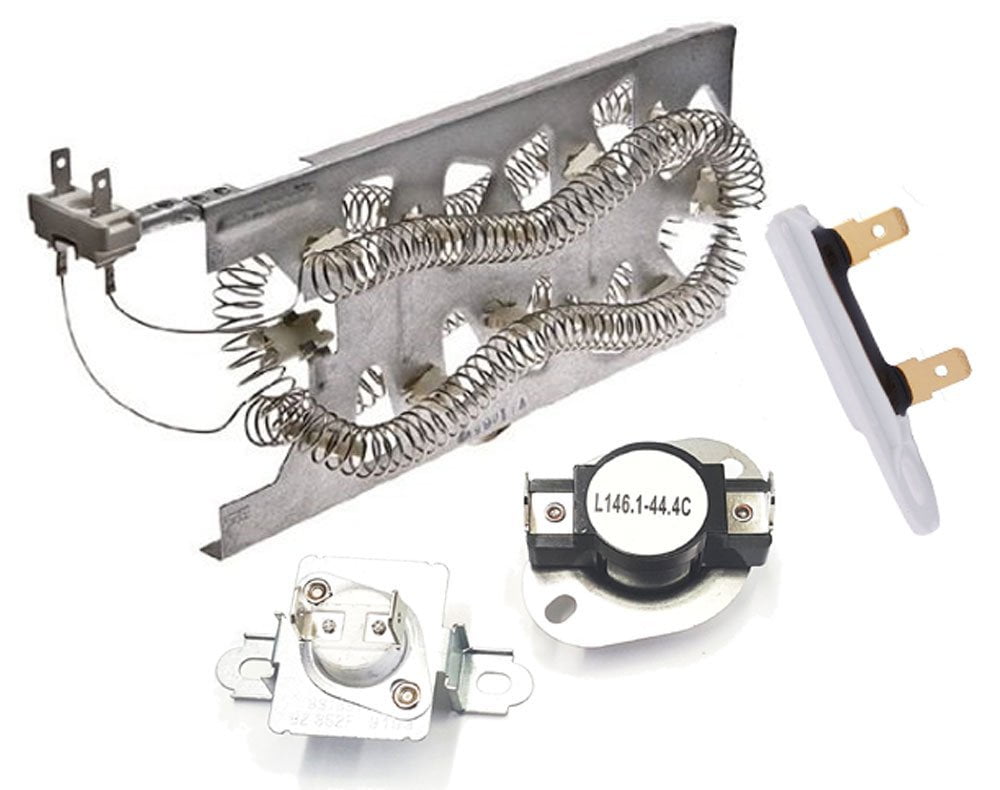 3387747, 279973, 3392519 Dryer Heater, Thermal Fuse and Thermostat Kit