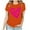 Orange, variant on EQWLJWE Valentines Day Shirts for Women Summer Cute Love Letter Print Short Sleeve Tee Tops Crewneck Pullover Blouse Ladies Gift Loose Tshirt for Going Out Army Green(S-3XL)