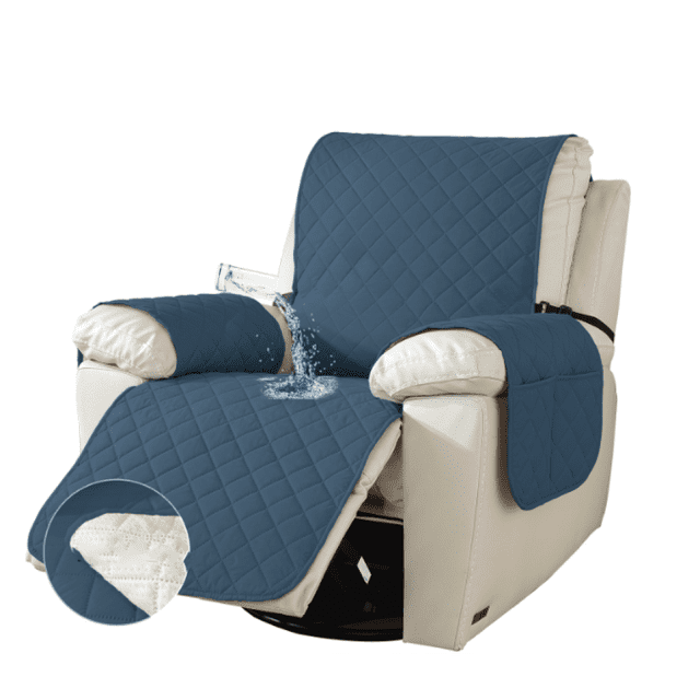 Berlin Bleu - Chaise de Massage Imperméable + Film TPU (Siège Simple)