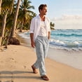 thumbnail image 4 of Mutghys Cotton Pajama Pants for Men Classic Print Elastic Waist Sleep Pants with Pockets Home Relaxing Soft Comfy Casual Pants, 4 of 6