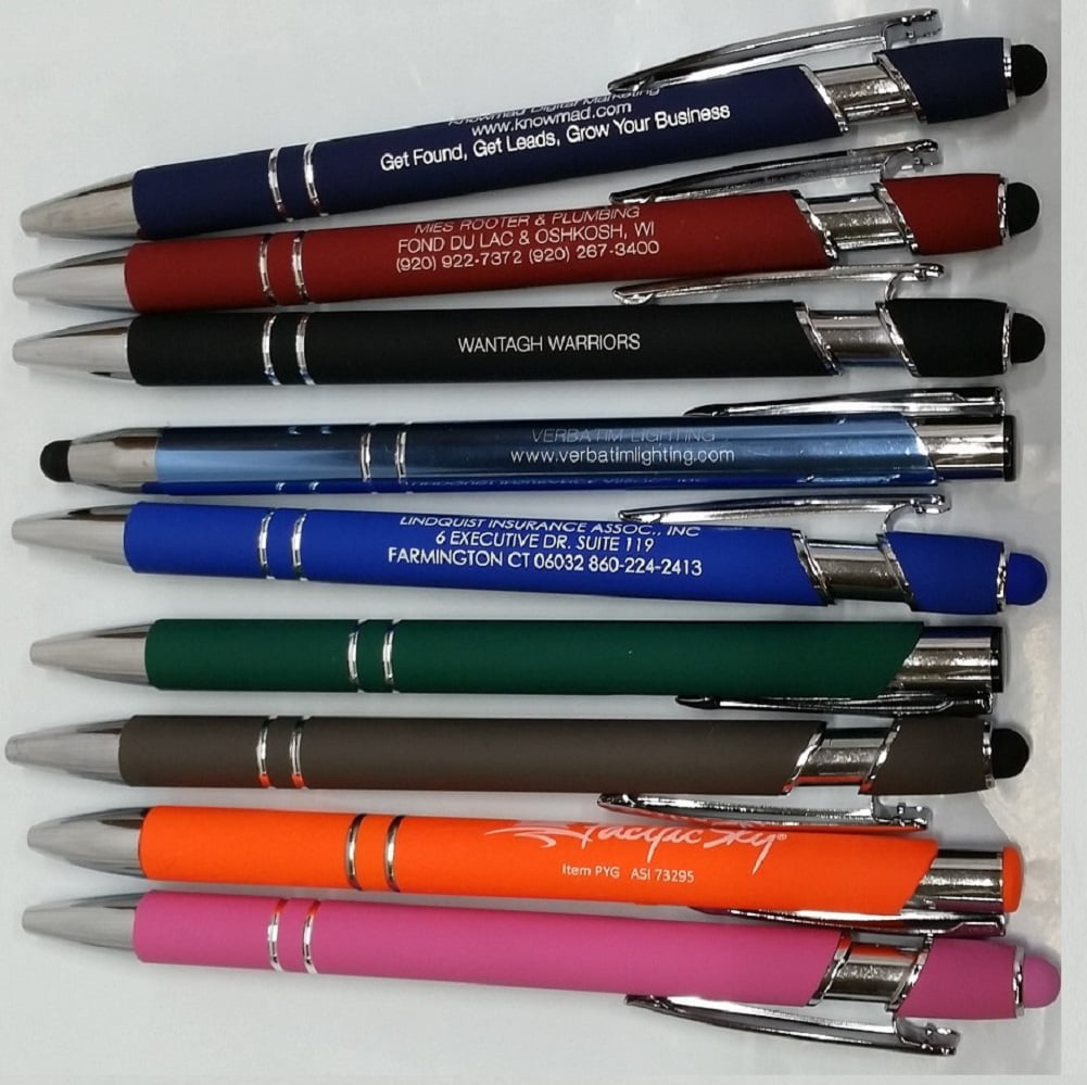 New Lot of 200 Pcs Metal Imprinted Retractable Pens