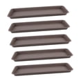 thumbnail image 4 of Paquete de 5 platillos para macetas, bandejas para jardineras y bandejas de goteo para jardín. Gris, 4 of 8