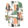 thumbnail image 5 of LiMoi Summer Tops for Women Trendy Large 3/4 Sleeve Womens Tops Tshirts Shirts for Women Plus Size Cotton Floral Shirts for Women Trendy Get it Fast, 5 of 6