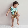 thumbnail image 3 of Kdxio Iconic Global Landmarks Pattern Unisex Baby Cotton Short Sleeve Bodysuits-3 Months, 3 of 5