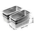 thumbnail image 3 of KFFKFF Set of 6 Hotel Pans, 1/3 Size with Anti-Jam Feature, 0.8mm Stainless Steel Construction, 4-Inch Depth for Commercial Table Use, Suitable for Catering and Food Storage,, 3 of 9