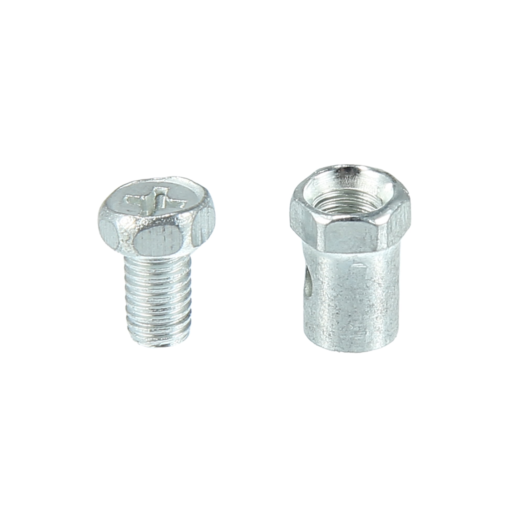 Unique Bargains 50Pcs 5mm Thread Dia Brake Cable Wire Solderless Nipple Screw