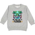 thumbnail image 2 of Inktastic First Trip to Florida Funny Beach Toddler Sweatshirt, 2 of 4