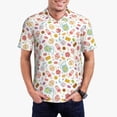 thumbnail image 1 of Balery Dessert Camisa Polo de Hombre con Estampado, de Manga Corta y Tejido Medio, Camisa Tipo Golf Polo-3X-Large, 1 of 6