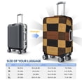 thumbnail image 2 of Multi-Size Suitcase Protective Cover Full Range Double Stitching Invisible Zipper For Travel Business Plaid Fall Camo Brown_4 X-Large, 2 of 8