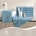 thumbnail image 2 of Jessy Home 12 Pack Turquoise Washcloths for Bathroom 13x13 Inch Ultra Soft Hand Face Towels, 2 of 9