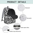 thumbnail image 2 of Tropical Nautical Marine Travel Backpack Lightweight Canvas Bookbag with Ocean and Coral Pattern Comfortable Carrying Anti-theft Features Large Capacity for Outdoor Activities and Short-Term Travel, 2 of 5