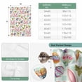 thumbnail image 6 of Easter Tie Up Curtains for Windows, Adjustable Balloon Window Shades, Spring Rabbit Ears Eggs Carrots Floral Green Plaid Kitchen Window Treatments Farmhouse Short Curtains with Rod Pocket 42"x45", 6 of 8