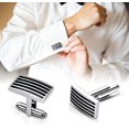 thumbnail image 2 of 5 pares de gemelos, gemelos Lictin para hombre, para camisa, reloj, movimiento de acero inoxidable, para bodas, negocios, comerciales, 2 of 5