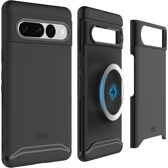 TUDIA Merge Case for Google Pixel 7 Pro (2022), MagSafe Compatible Dual Layer Shockproof Protective Cover, Matte Black
