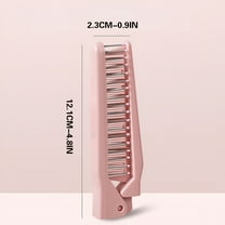 ACDANC Folding Hair Comb, Portable Travel Folding Comb Brush - Small Compact Foldable Hair Brush, Compact Pocket Hair Comb Double Headed Anti-static Comb, Travel Comb Brush Combo