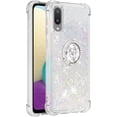 thumbnail image 3 of Samsung Galaxy A02/Galaxy M02 Case with Creativity Clear Quicksand Glitter Flowing Liquid Floating Soft TPU Case w/Stand Bling Diamond Sparkle Phone Cover for Samsung Galaxy A02  Colorful, 3 of 14