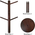 thumbnail image 3 of Mug HangerTre, Coffee Cup Holder with 6 Hooks, Wood Coffee Mug Holder for Counter, Coffee Bar Accessories and Decor,Coffee Organizer Station (Walnut), 3 of 7