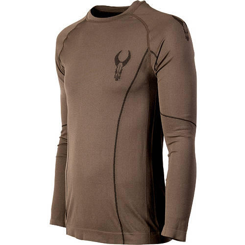 Badlands Latitude Base Layer Long Sleeve Crew (XL)- Brown by Badlands