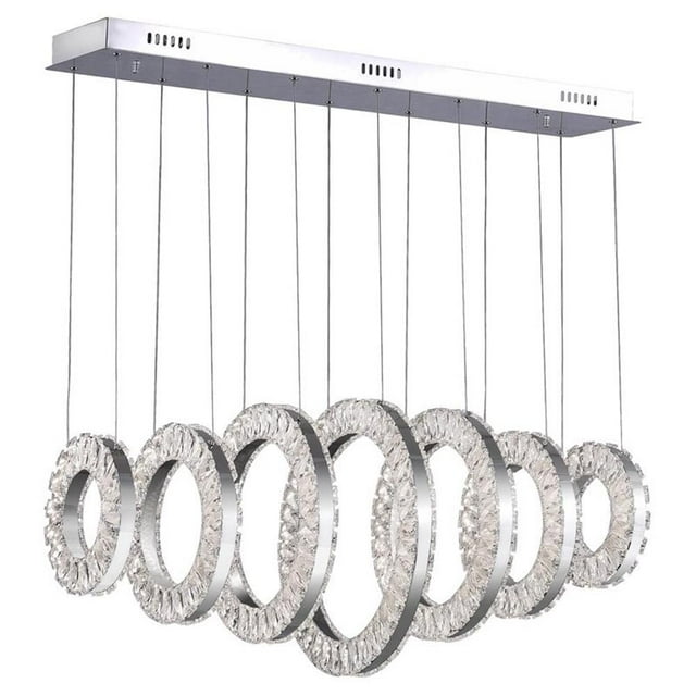 CWI Lighting Celina Lustre LED avec Finition Chromée