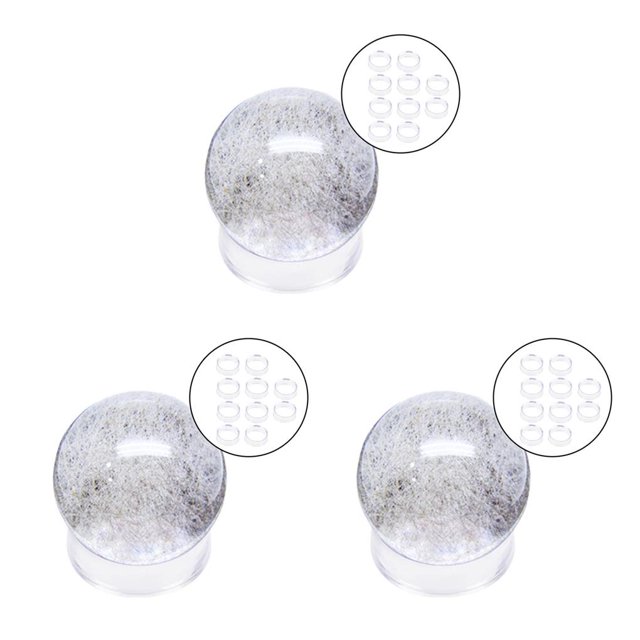 Ounissouiy 10/Set Soporte de exhibición de acrílico Bola de cristal Canicas de vidrio Base de piedra Mediana Type1 NO1