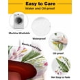 thumbnail image 3 of nqOlkjepod Sunflower Round Tablecloth, Fitted Table Cover with Elastic for 45"-54" Round Tables, Summer Spring Floral Botanical Elegant Table Cloth Outdoor Dinning Party Waterproof Tablecloths, 3 of 6