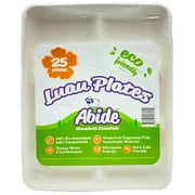 Abide Eco Compostable Luau Plates, 25CT