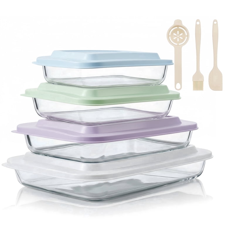 TAIMASI Deep Glass Baking Dish Set with Accessories, 11-Piece photo 7