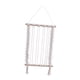 thumbnail image 2 of Tapiz de pared de macramé, tapiz tejido bohemio, decoración de arte de pared con tapiz de macramé blanco, 2 of 9