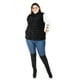 thumbnail image 4 of Chaleco de pelo sintetico Roman Fashion /Tallas Extras, 3902 (Negro) negro 36, 4 of 6