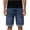 *2-Dark Blue, variant on Men's Pull-On Washed Denim Shorts with Pockets, Casual Straight Leg Jean Shorts For Men,Dark Blue,S-2XL