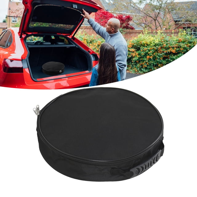 Bolsa De Almacenamiento Para Cables De Puente, Bolsa Para Cables EV Redonda Ignífuga De 14,6 Pulgadas De Diámetro, Resistente Al Agua Para Actividades Al Aire