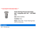 thumbnail image 2 of Power Steering Pressure Hose Banjo Bolt - Compatible with 1987 - 1995 BMW 325i 1988 1989 1990 1991 1992 1993 1994, 2 of 2