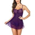 thumbnail image 4 of Encaje Babydoll Lencería Sexy Mini Chemise Malla Boda Camisón Camisón de novia Zhivalor WRMH-1294-21, 4 of 7