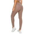 thumbnail image 4 of YELETE Women's Active Lace-Up Mesh Side Workout Leggings Smoky Mauve M, 4 of 4