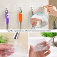 thumbnail image 2 of Ganchos De Pared 13 Libras (máximo) Ganchos Sin Costuras Reutilizables Transparentes,Impermeables Y A Prueba De Aceite,Ganchos Autoadhesivos Resistentes para Cocina De Baño,Paquete, 2 of 5