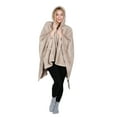 thumbnail image 2 of Catalonia Women's Scarf Shawls, Hooded Wearable Blanket Cloak Coat,Sherpa Fleece Poncho Cape,Lightweight Blanket Shawls, 2 of 7