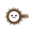 thumbnail image 1 of Figurine Visage Adorable Baymax Épingle à Cheveux Soleil Rétro Pinces en Métal, 1 of 3