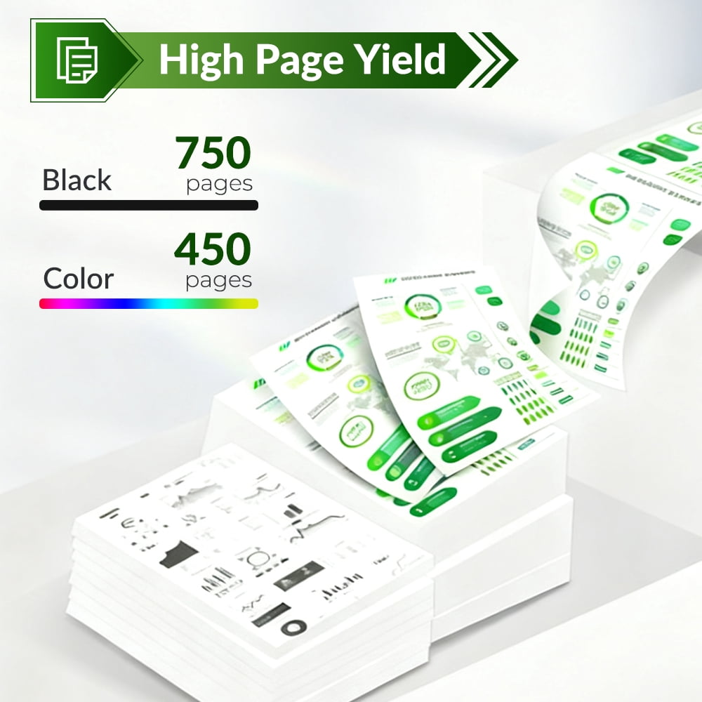 65XL Ink Cartridge Compatible for 65 XL Ink Cartridge Combo Pack for DeskJet 3755 3772 Envy 5055 5052 Printer Ink 65（2 Pack）