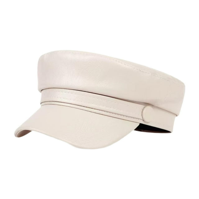 Boina con visera para mujer, gorra de violinista, gorra de marinero para yate, gorra de taxista para repartidor de periódicos para picnic Beige