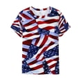 thumbnail image 6 of IROINNID Patriotic Shirts for Women Round Neck T-Shirt Casual Blouse Tops Short Sleeve Tops Independence Day, 6 of 6