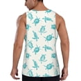 thumbnail image 3 of Haiem Turtle Men Workout Tank Top Gym Bodybuilding Sleeveless Muscle T Shirts Athletic Tank Breathable Workout Shirt-Medium, 3 of 9