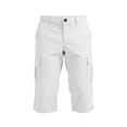 thumbnail image 5 of Eltusu Men's Cargo Pants, Solid Color Below the Knee Casual Elastic Waistband Capris Pants White Size S, 5 of 9