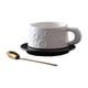 thumbnail image 1 of Taza de cerámica para café, leche, con asa suave para café con leche, té, leche, zumo y té. Blanco, 1 of 9