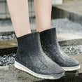 thumbnail image 4 of Short Rain Boots for Women Waterproof Wide Calf Ankle Rainboots Rubber Outdoor Work Garden Shoes, 4 of 6