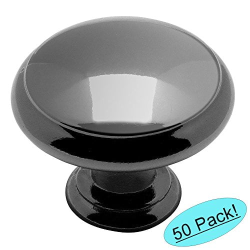 Cosmas 5422BN Black Nickel Cabinet Hardware Mushroom Knob - 1-3/16" Diameter - 50 Pack